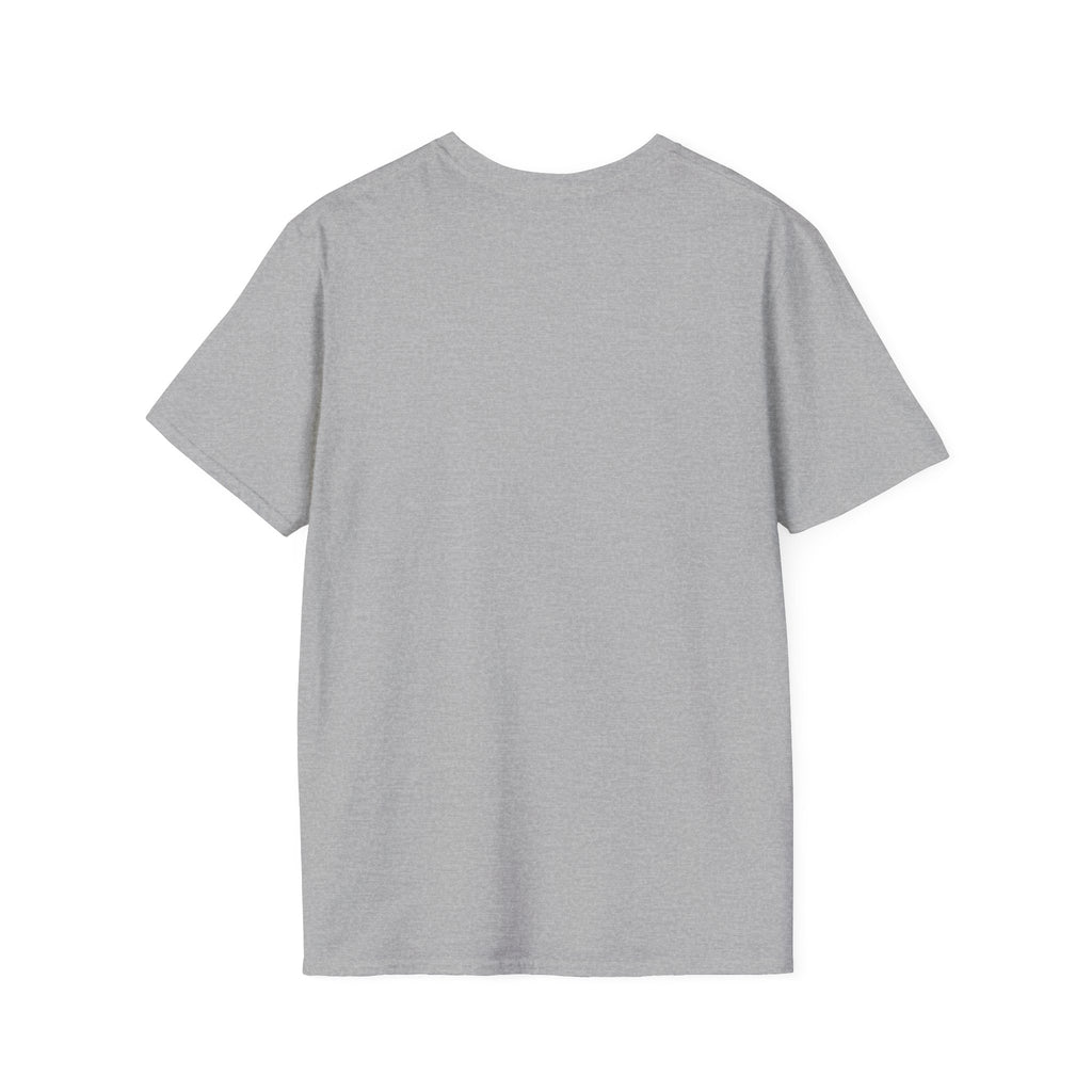 Gray T-shirt with crew neck, soft cotton fabric, casual unisex T-shirt